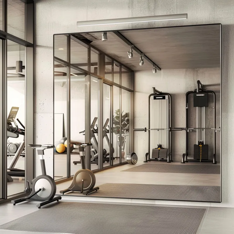 ফ্রেমযুক্ত জিম মিরর